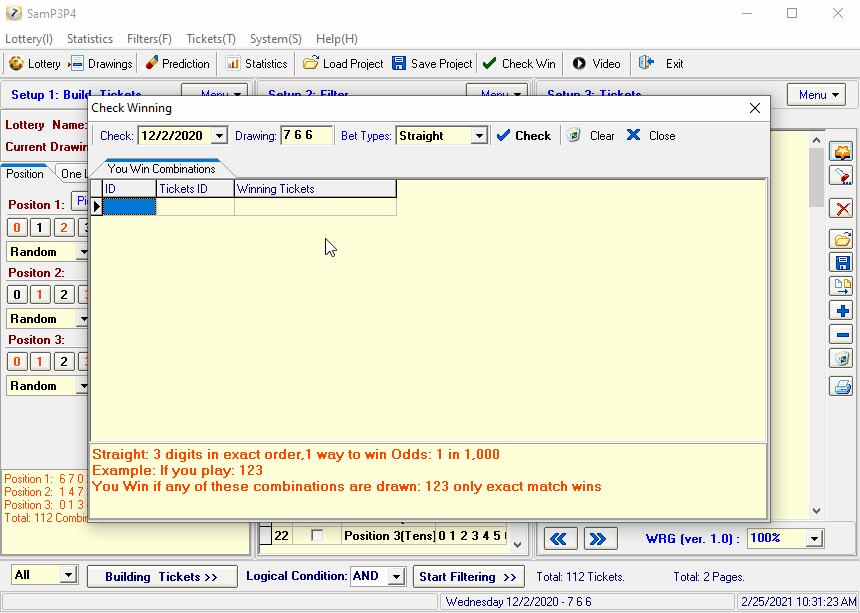 Check Pick 3 Pick 4 Lottery Winning Numbers SamLotto