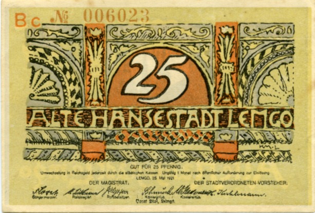 Notgeld Stadt Lemgo
