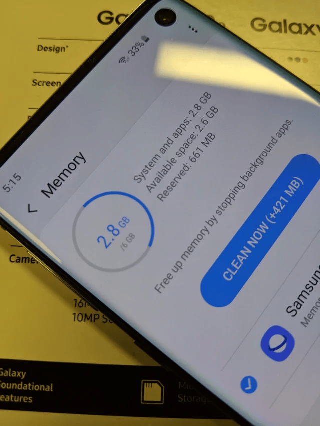 Some Galaxy S10 units show 6GB RAM despite 8GB being minimum spec