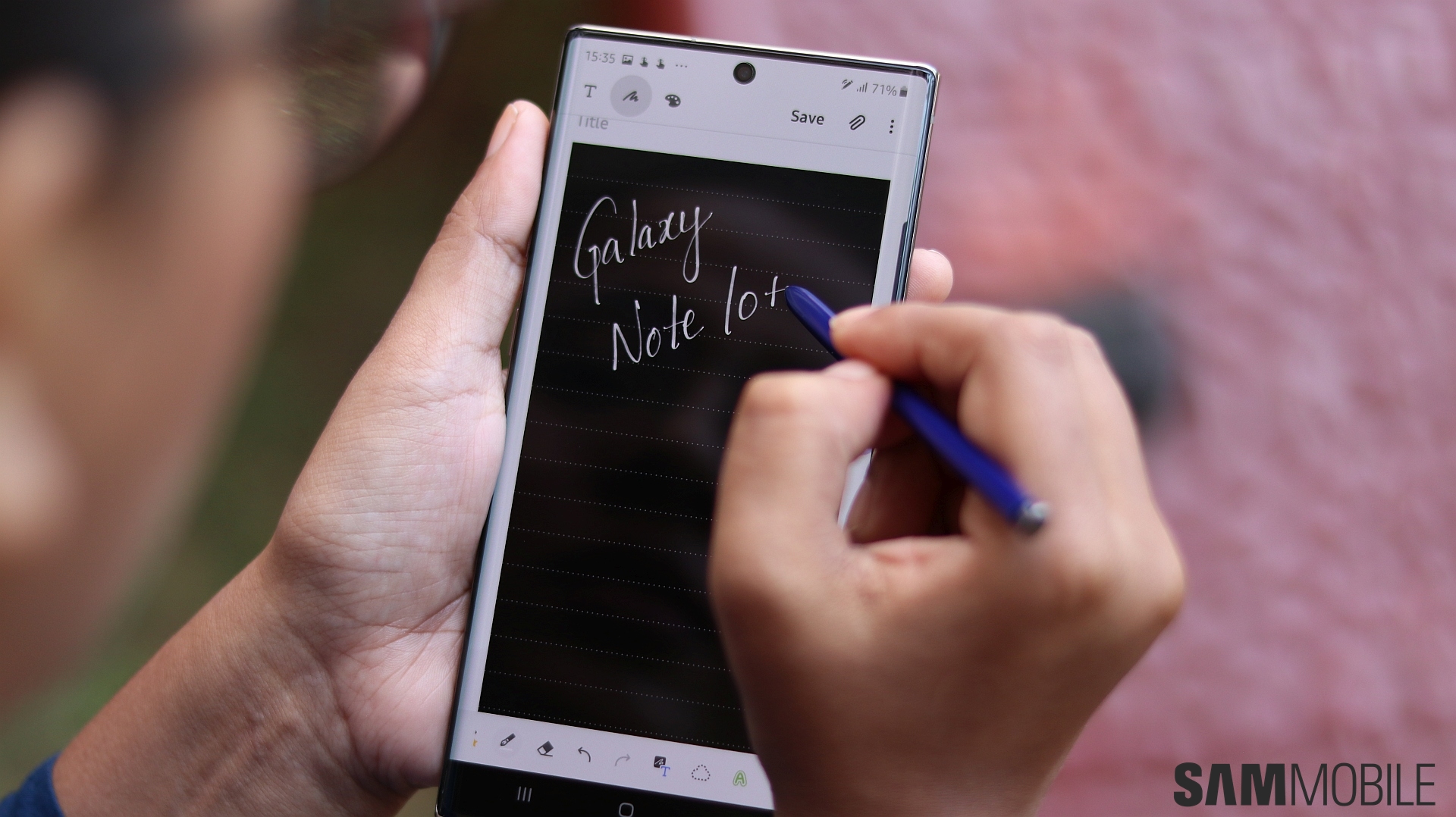Galaxy Note 20+ seems to have an odd screen resolution