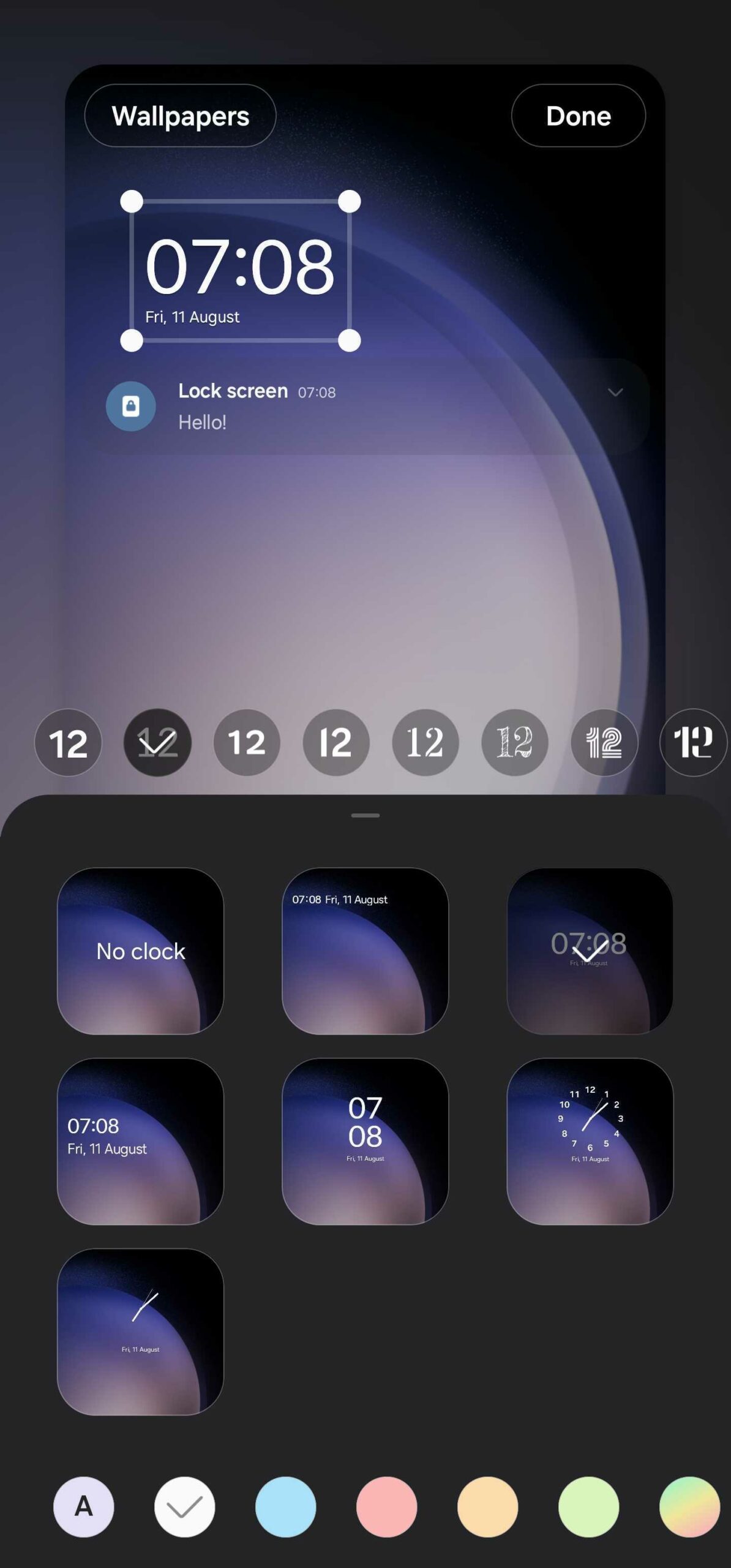 Samsung One UI 6.1 to have unlimited font options for lock screen clock