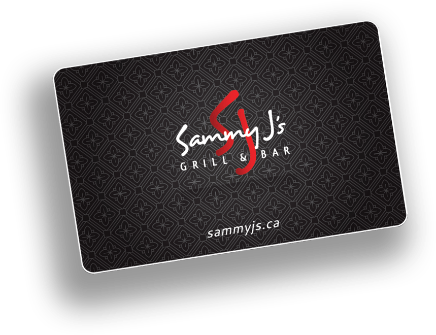 GIFT CARDS Sammy J's