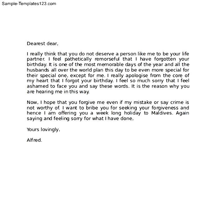 Download Apology Letter to Girlfriend Sample Templates