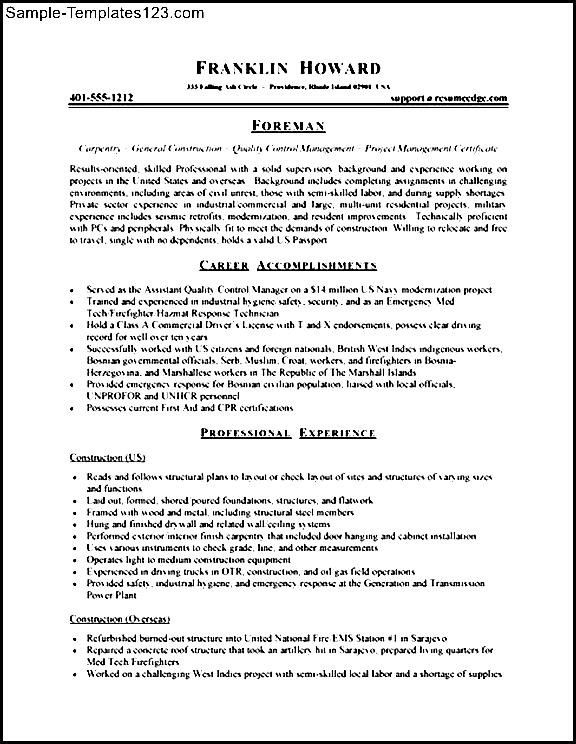 Sample Resume Skills And Abilities Sample Templates