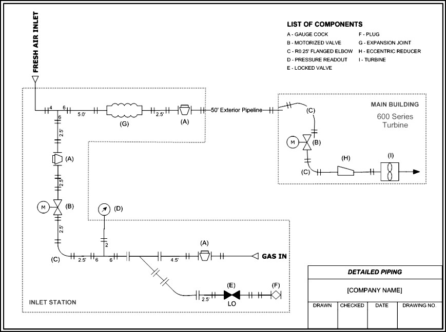 Piping Drafting Templates