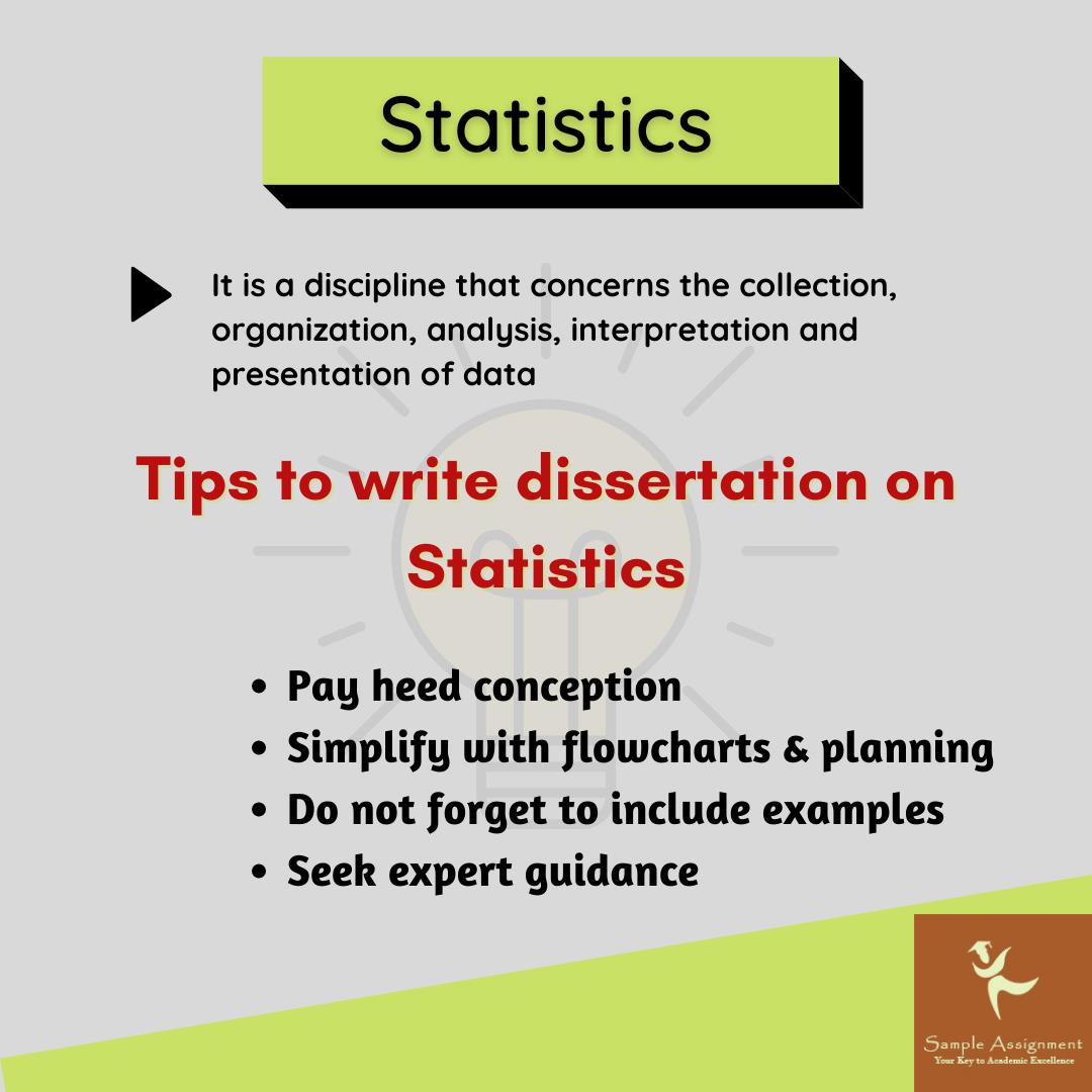 Statistics Dissertation Help Online By Experts Upto 50 OFF