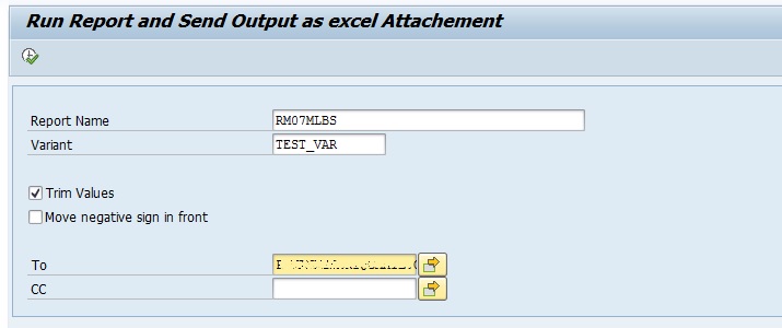 email sap alv report csv attachment