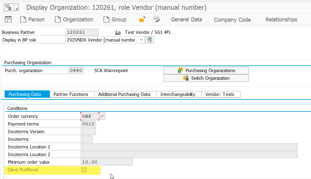 Business Partner Company Code Data Table In Sap