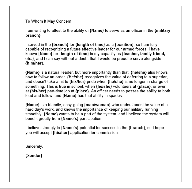 Letter Of Character Sample For Your Needs Letter Template Collection