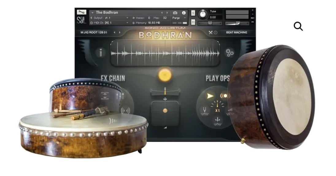 Sonic Ad Libitum releases The Bodhran Full Library for Kontakt Sample