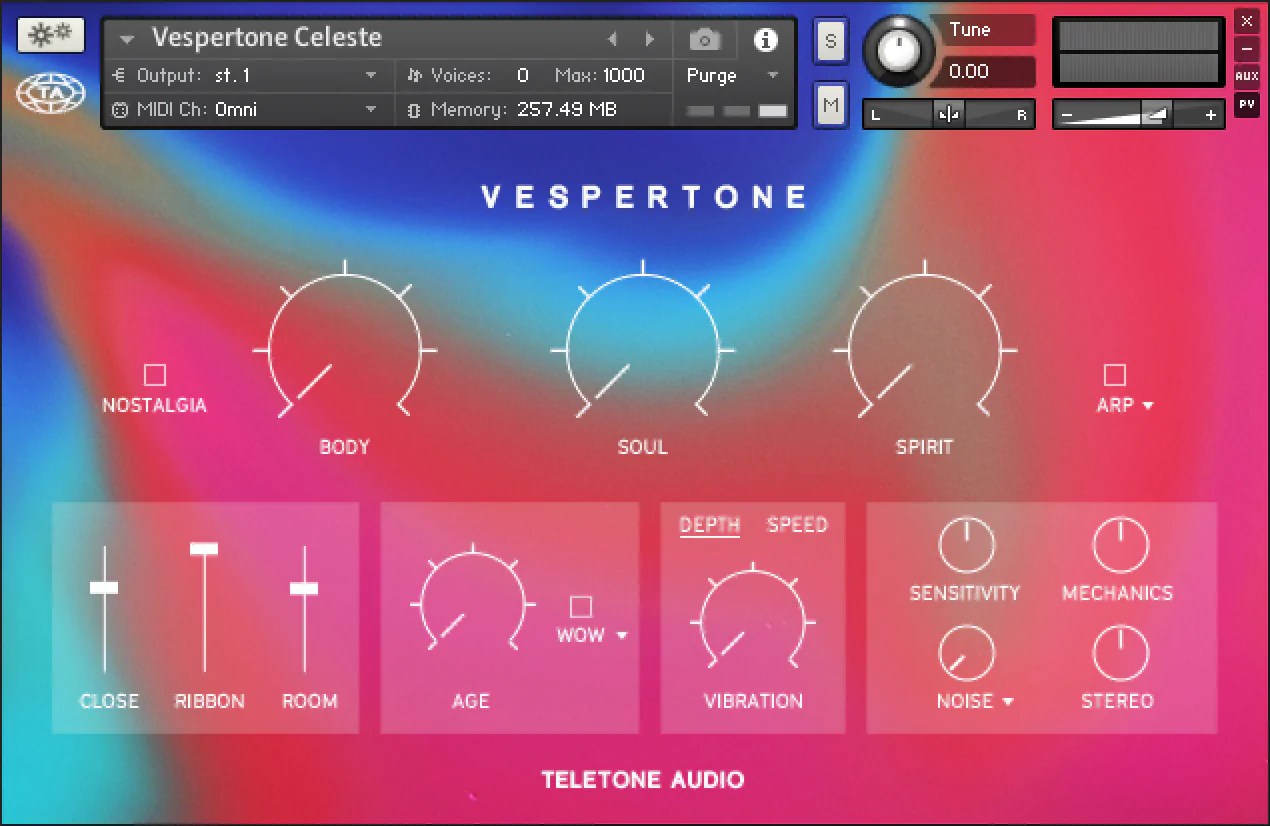 Review Vespertone by Teletone Audio Sample Library Review