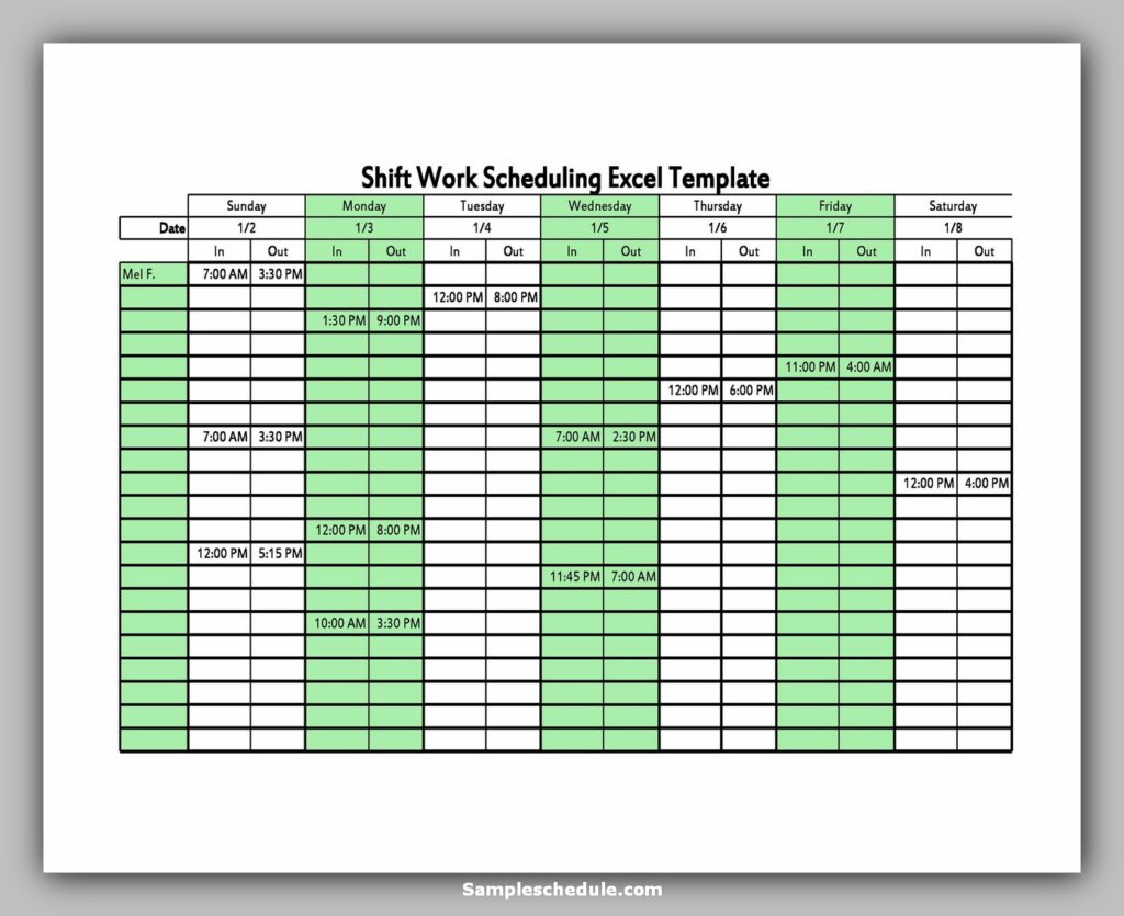 20 DuPont Shift Schedule sample schedule