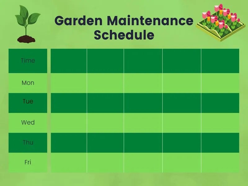 Garden Maintenance Schedule Excel Template Fasci Garden