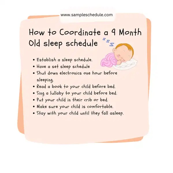 Powerful Tips for Coordinating a 9 Month Old Sleep Schedule sample schedule