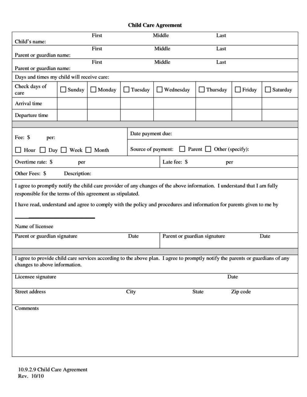 Childcare Risk Assessment Template SampleTemplatess SampleTemplatess