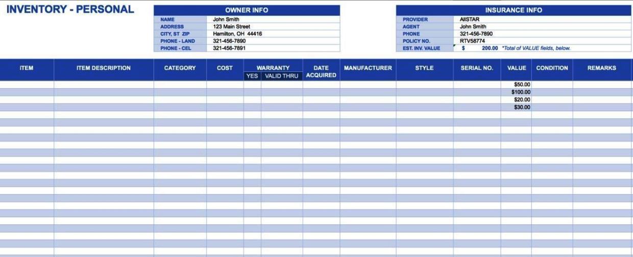 Stocktake Sheet Template SampleTemplatess SampleTemplatess