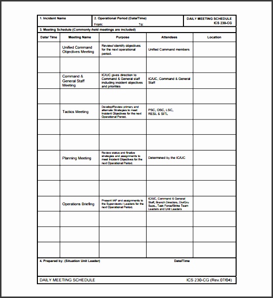 9 Download Free Daily Schedule Template SampleTemplatess