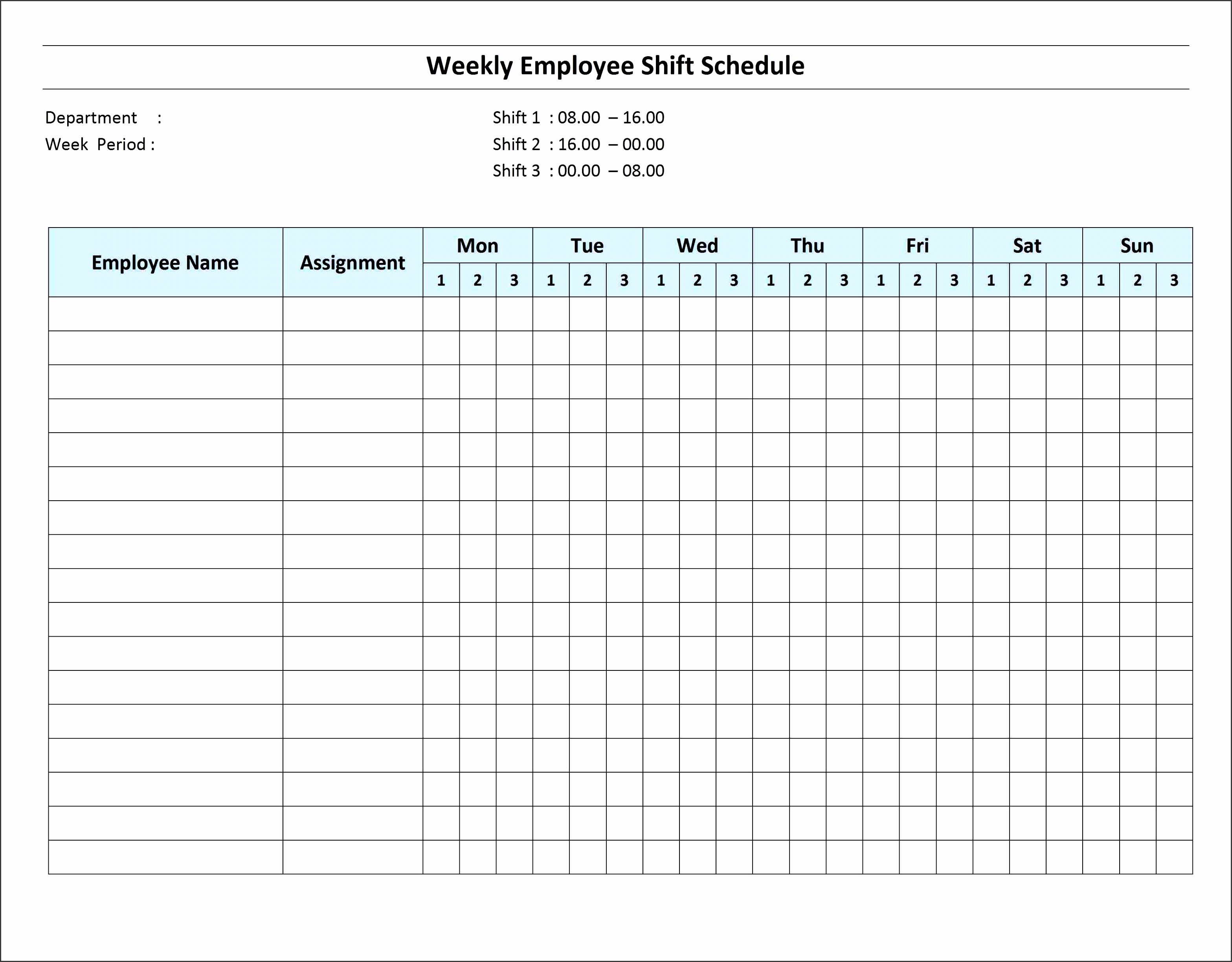 How To Create A Weekly Schedule In Excel Excel Templates