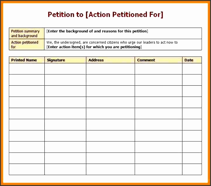 7 Petition Templates SampleTemplatess SampleTemplatess
