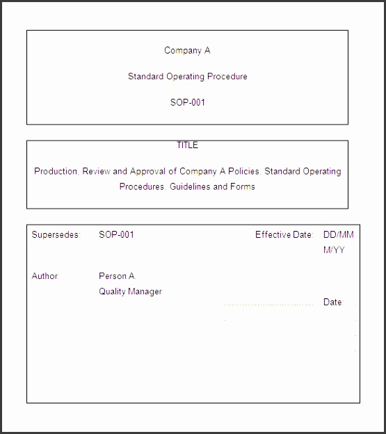 10 Printable Standard Operating Procedure Template SampleTemplatess