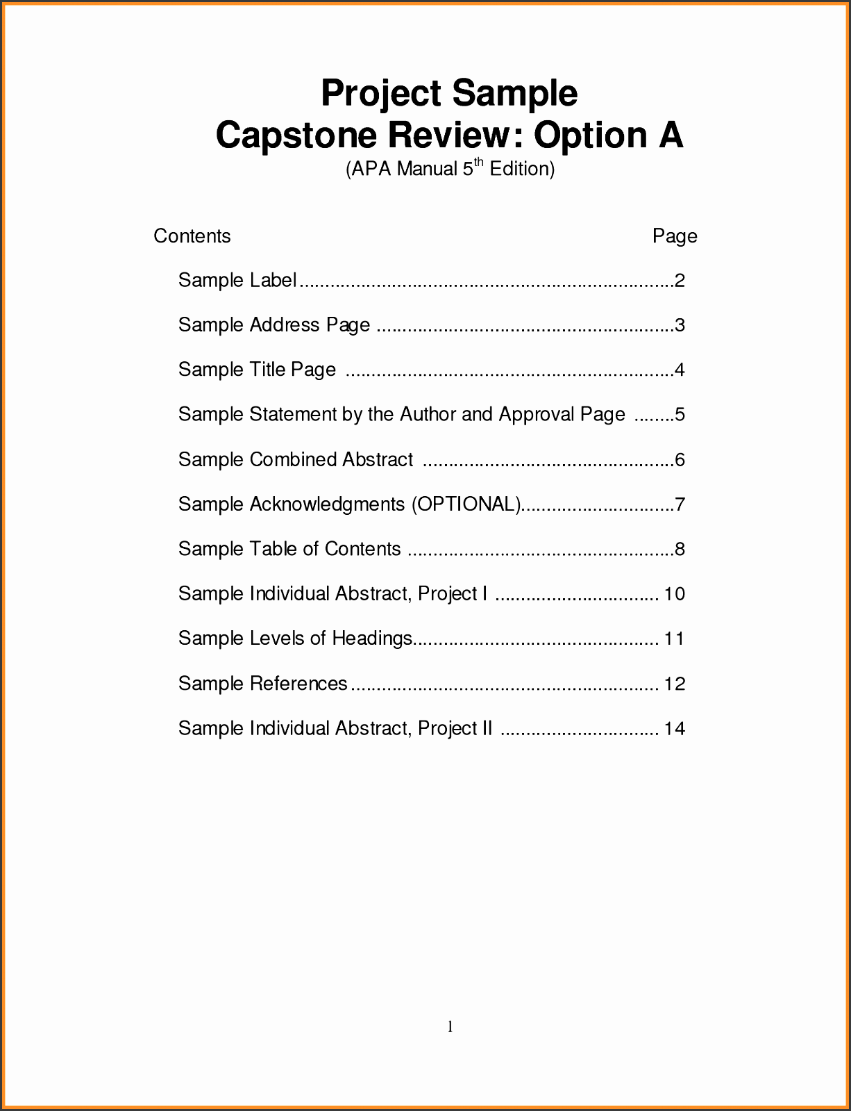 11 Table Of Contents Template for Report SampleTemplatess