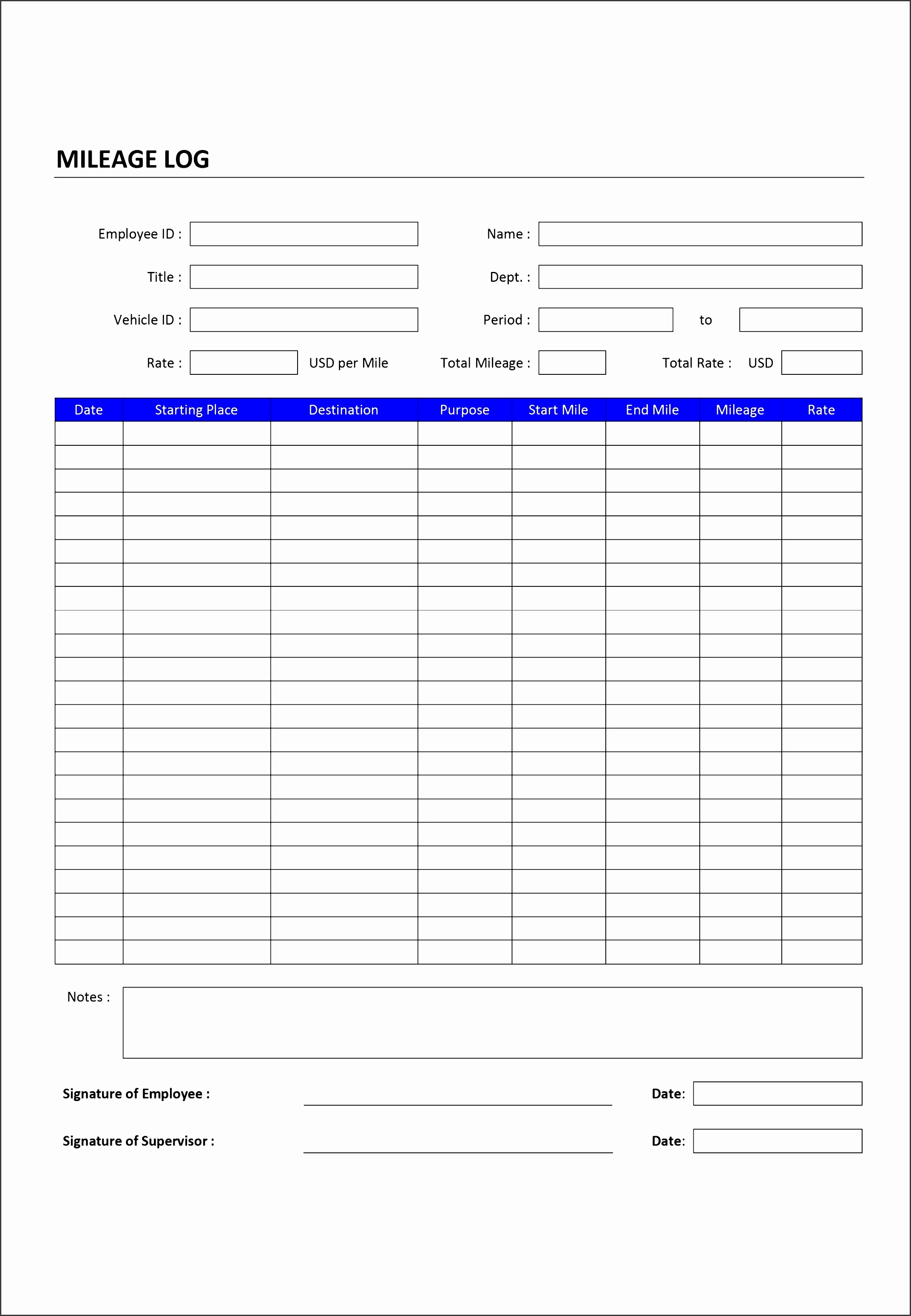 Petty Cash Log Excel Templates