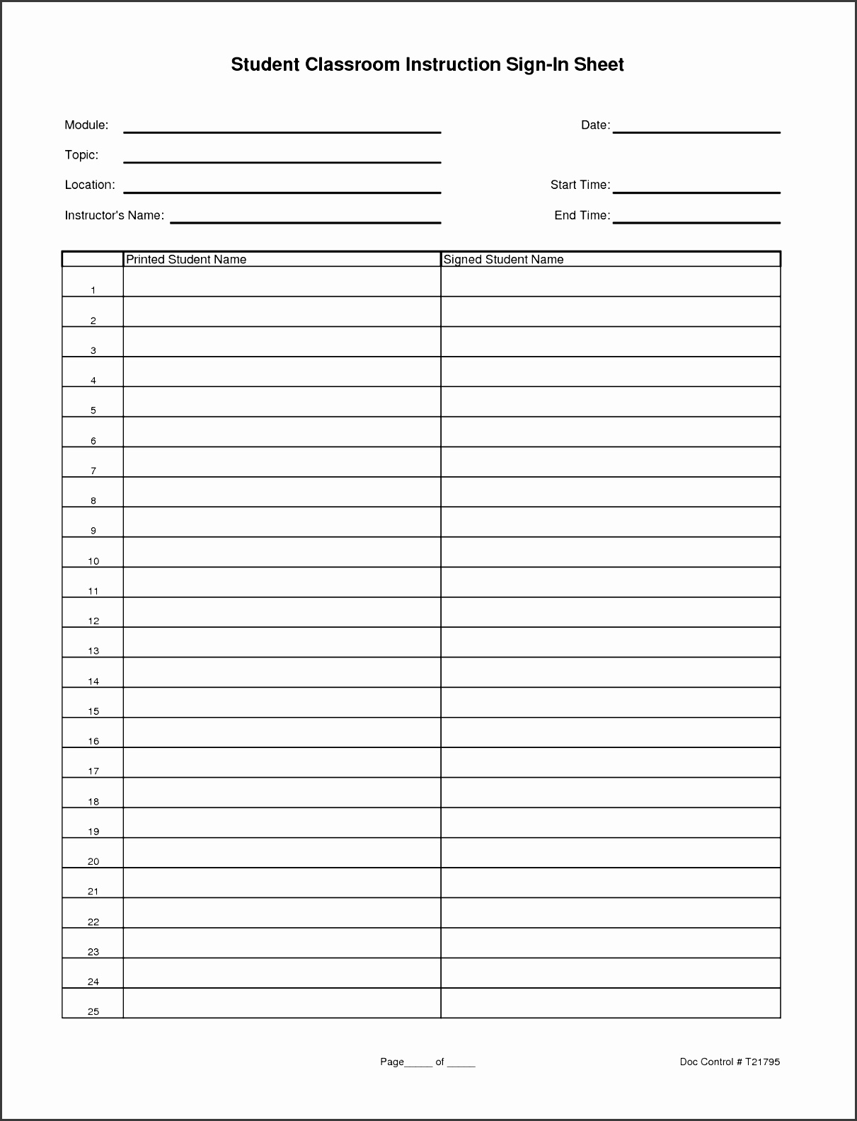 5 Sign Sheet Template SampleTemplatess SampleTemplatess