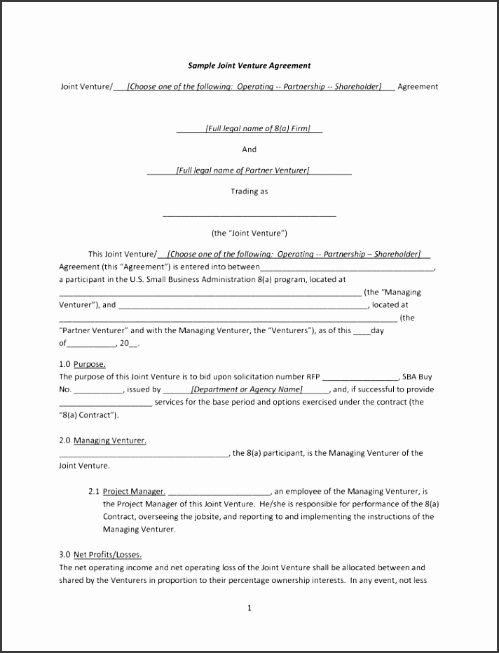 8 Simple Partnership Agreement Template SampleTemplatess