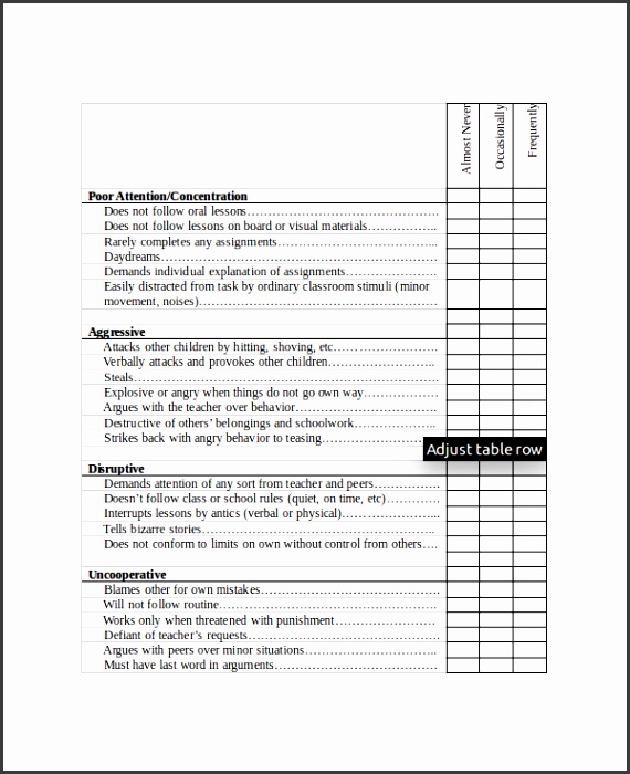 10 Teacher Checklist Template SampleTemplatess SampleTemplatess