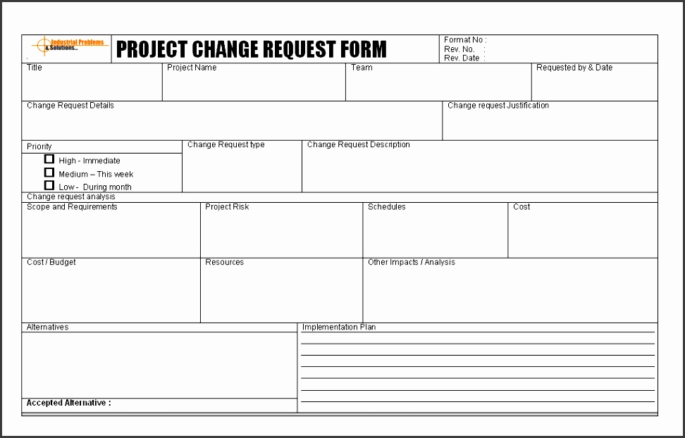 7 Change Request form Template Sap SampleTemplatess SampleTemplatess