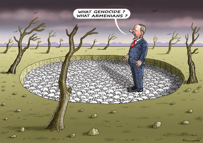 Cartoon Erdoğan and the Armenian Genocide Sampsonia Way