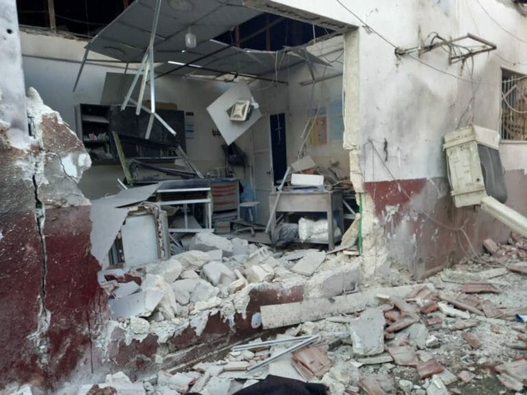 Two staff killed, eleven injured in an attack on alShifaa Hospital in