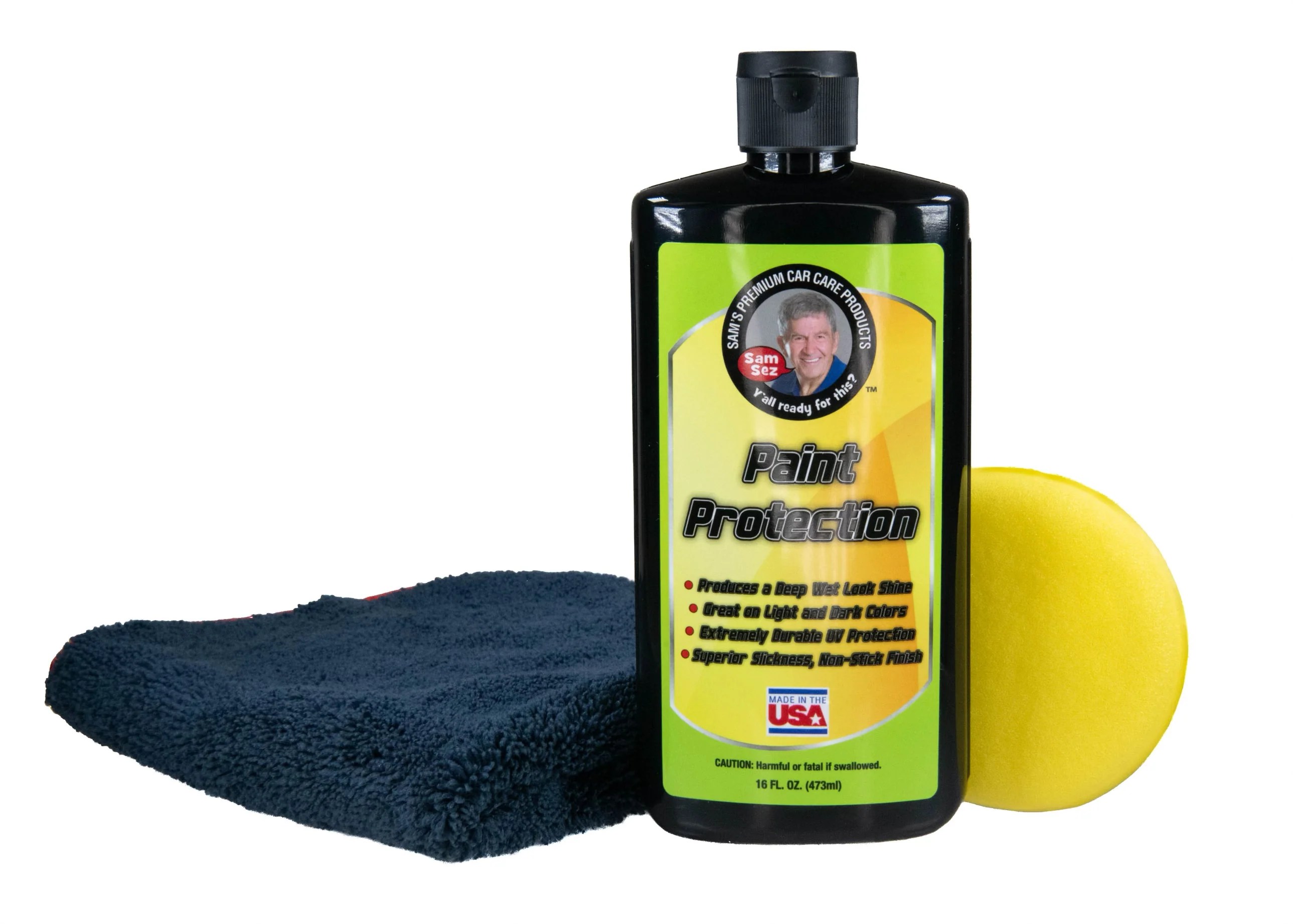 Sam's Paint Protection Wax Kit w/ Applicator and Microfiber Towel Sam