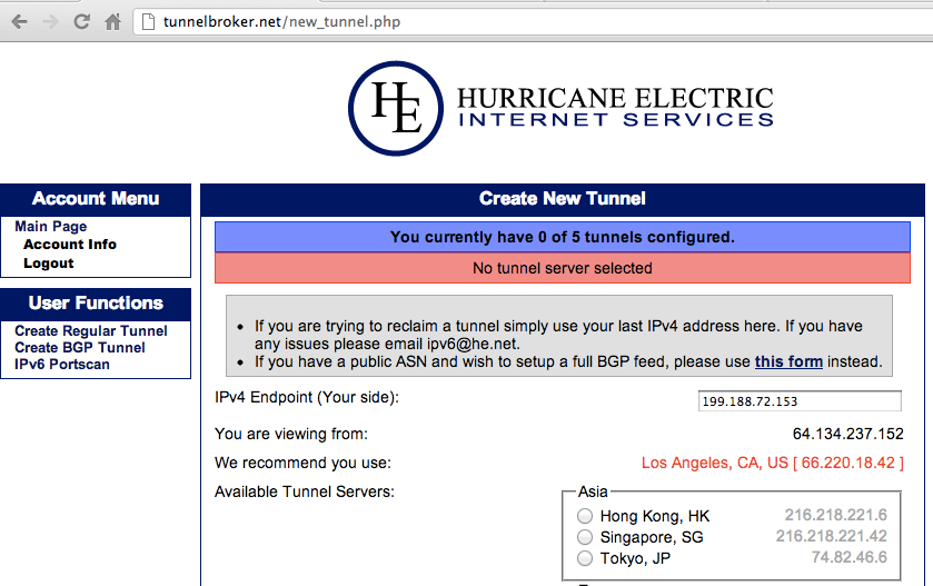 Project HE1 Hurricane Electric Tunnel (10 pts.)