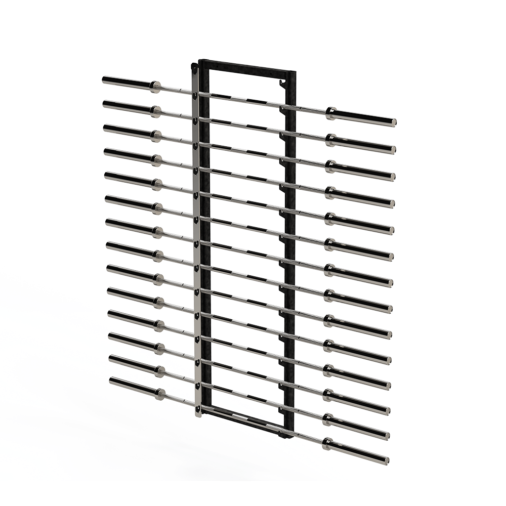 Horizontal Wall Bar Rack w/ Lock Up