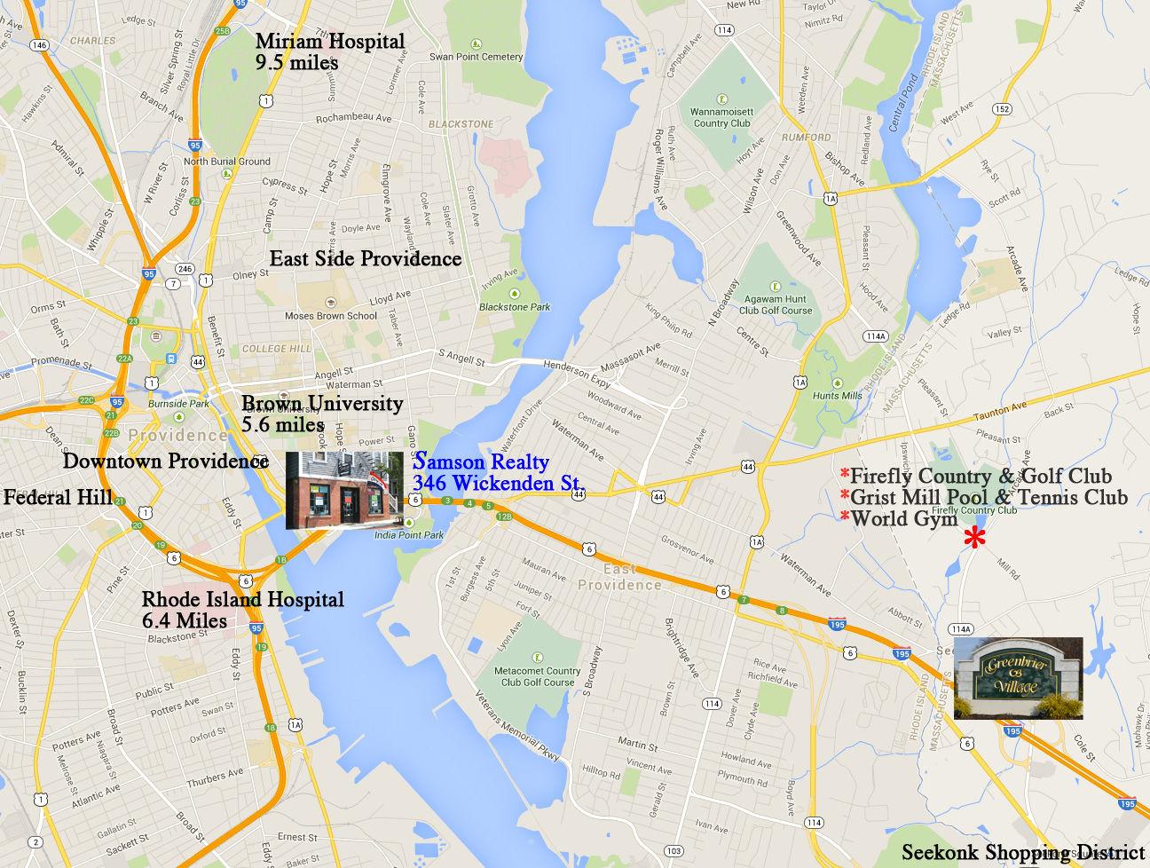 Greenbrier Village Seekonk, MA. 1 & 2 bed apartments, 3 bed townhouses