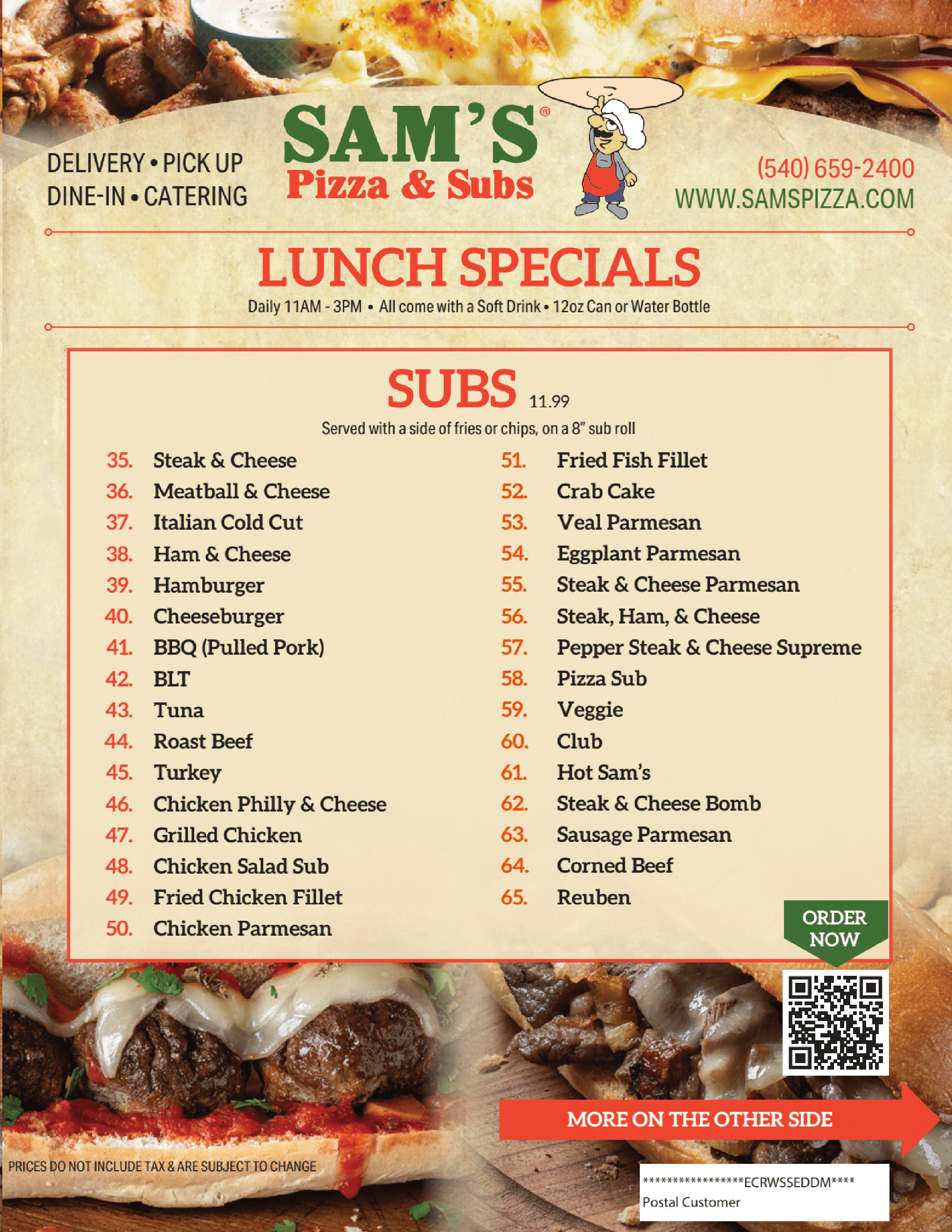 Sam's Pizza North Stafford