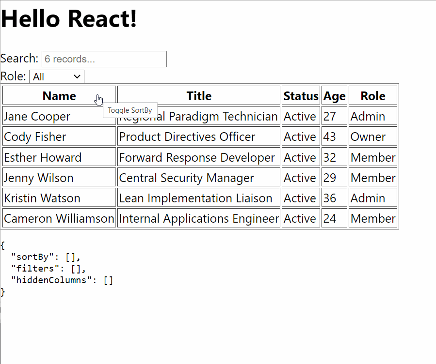 React Table Tutorial Part 1 Build a fully featured table component