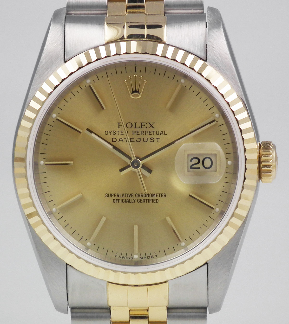 Rolex Oyster Perpetual DateJust 18K/SS Champagne Dial (1990)