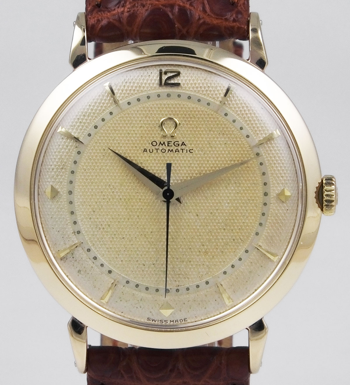Omega 9K Automatic With Orignal Textured Dial (1952)