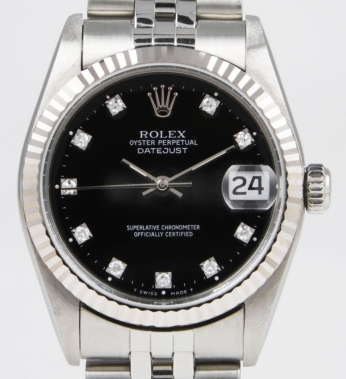 Rolex Oyster Perpetual DateJust 68274 Black DiamondSet Dial (1990)
