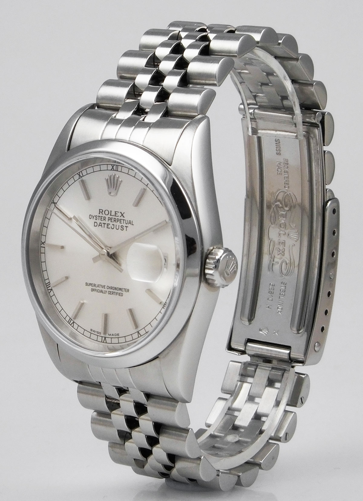 Rolex Oyster Perpetual DateJust 16200 Classic Metallic Silver Dial (1998)