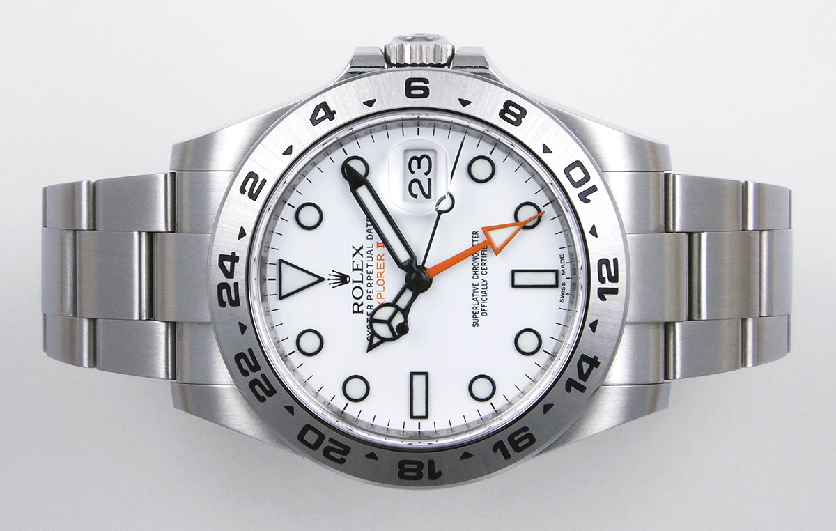 52466 Rolex Oyster Perpetual Explorer II 216570 White Dial B+P (2016).