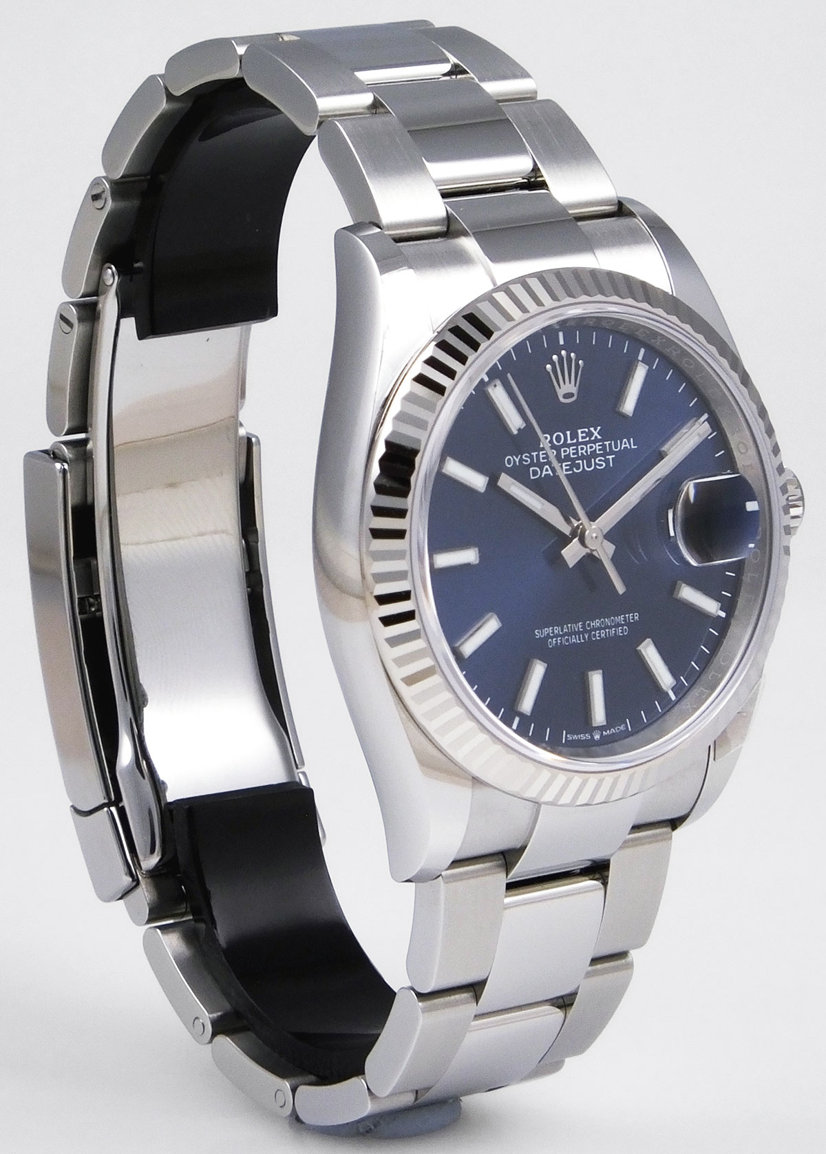 Rolex Oyster Perpetual DateJust 126234 36mm Blue Dial B+P BRAND NEW