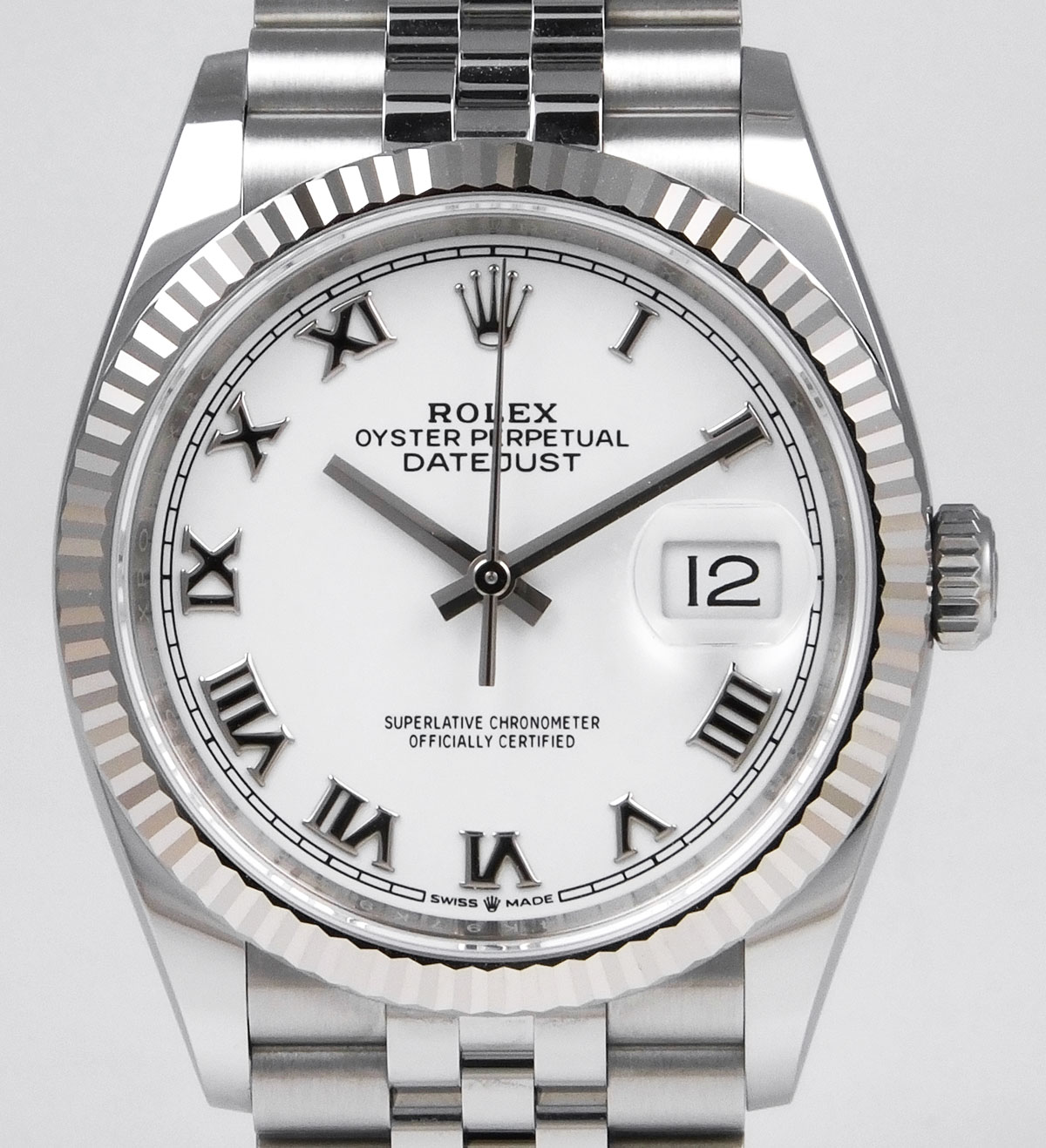 Rolex Oyster Perpetual DateJust 36mm 126234 White Roman Numeral Dial