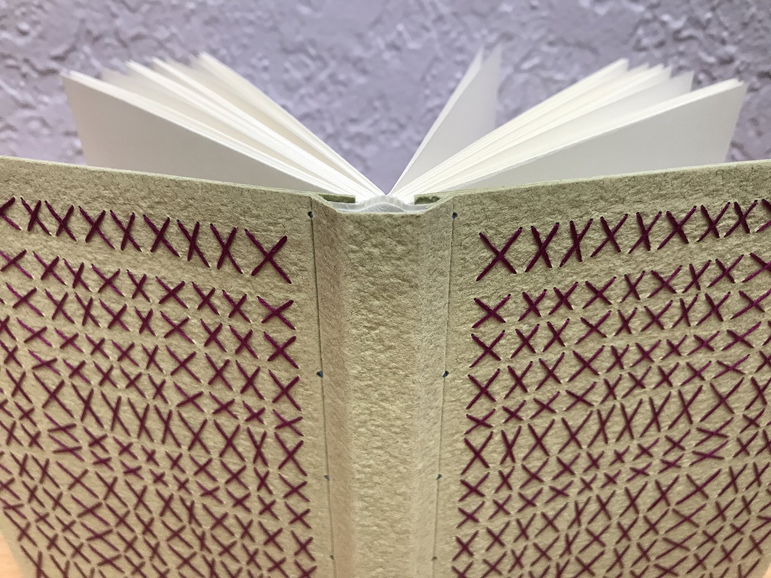 TueMouche Binding with Embroidered Covers San Diego Book Arts