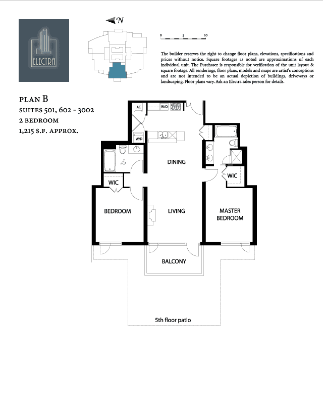 Electra Floor Plan B The Mark Downtown San Diego Condos