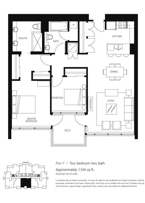 Alta Floor Plan F City Mark Downtown San Diego Condos