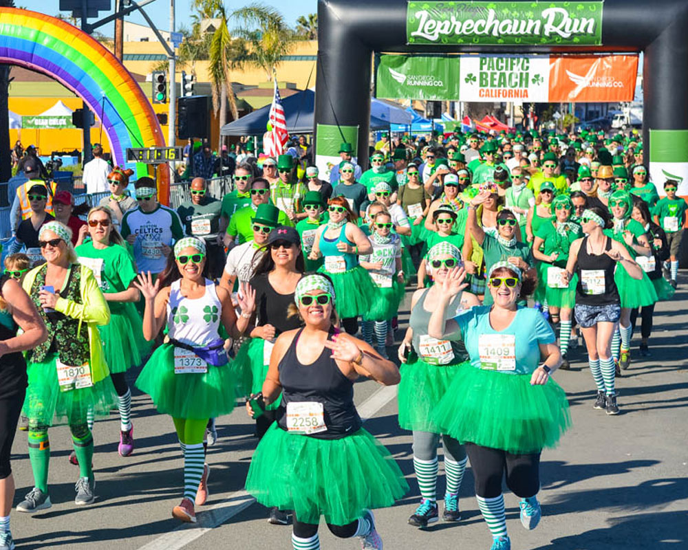 San Diego St Patricks Day 2023 San Diego Leprechaun Run 5K | March 12, 2022 - San Diego Running Co