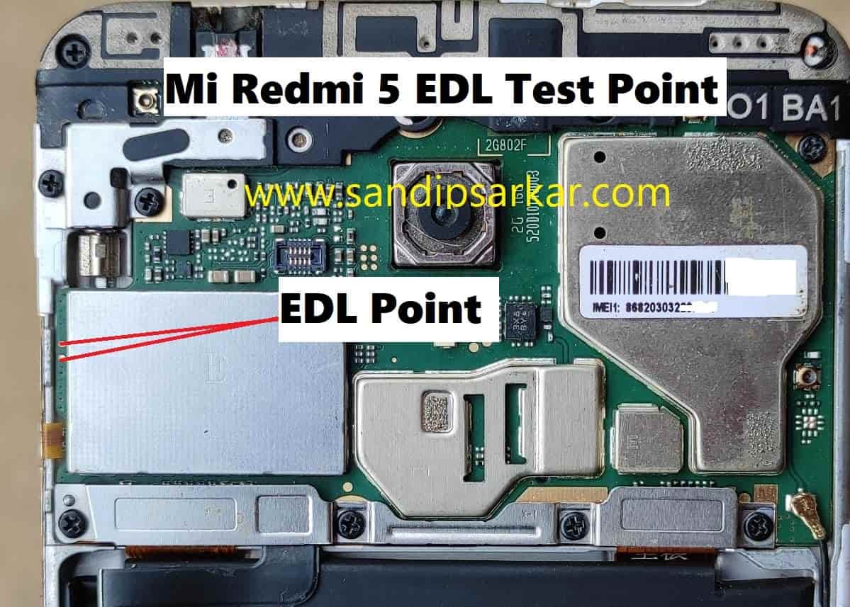 Mi Redmi 5 EDL Test Point SANDIP SARKAR